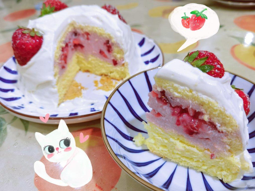 草莓炸弹蛋糕