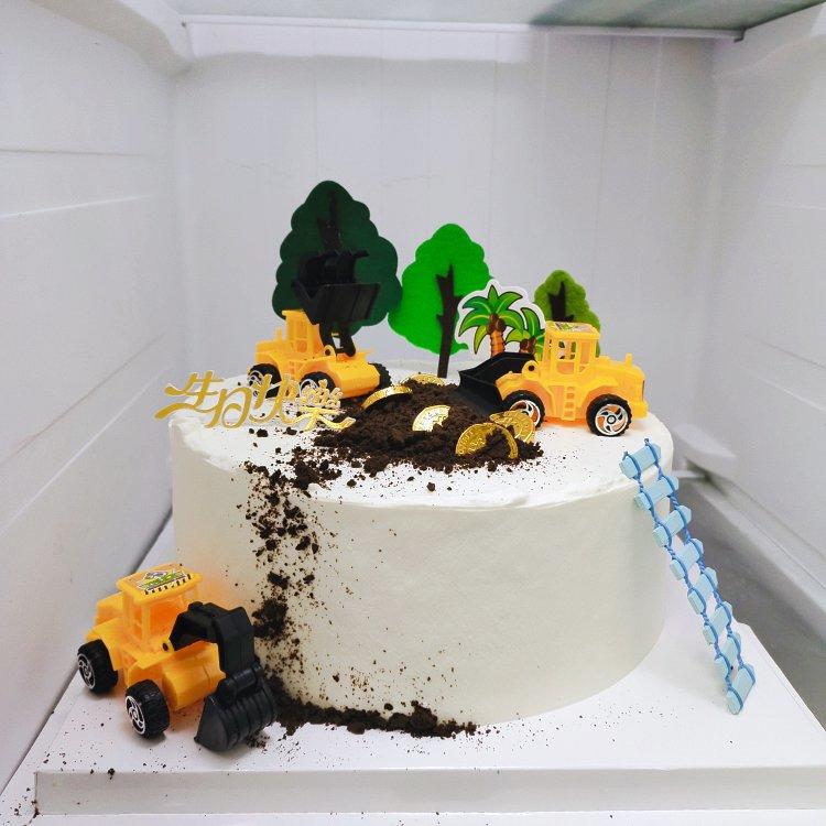 工程车生日蛋糕