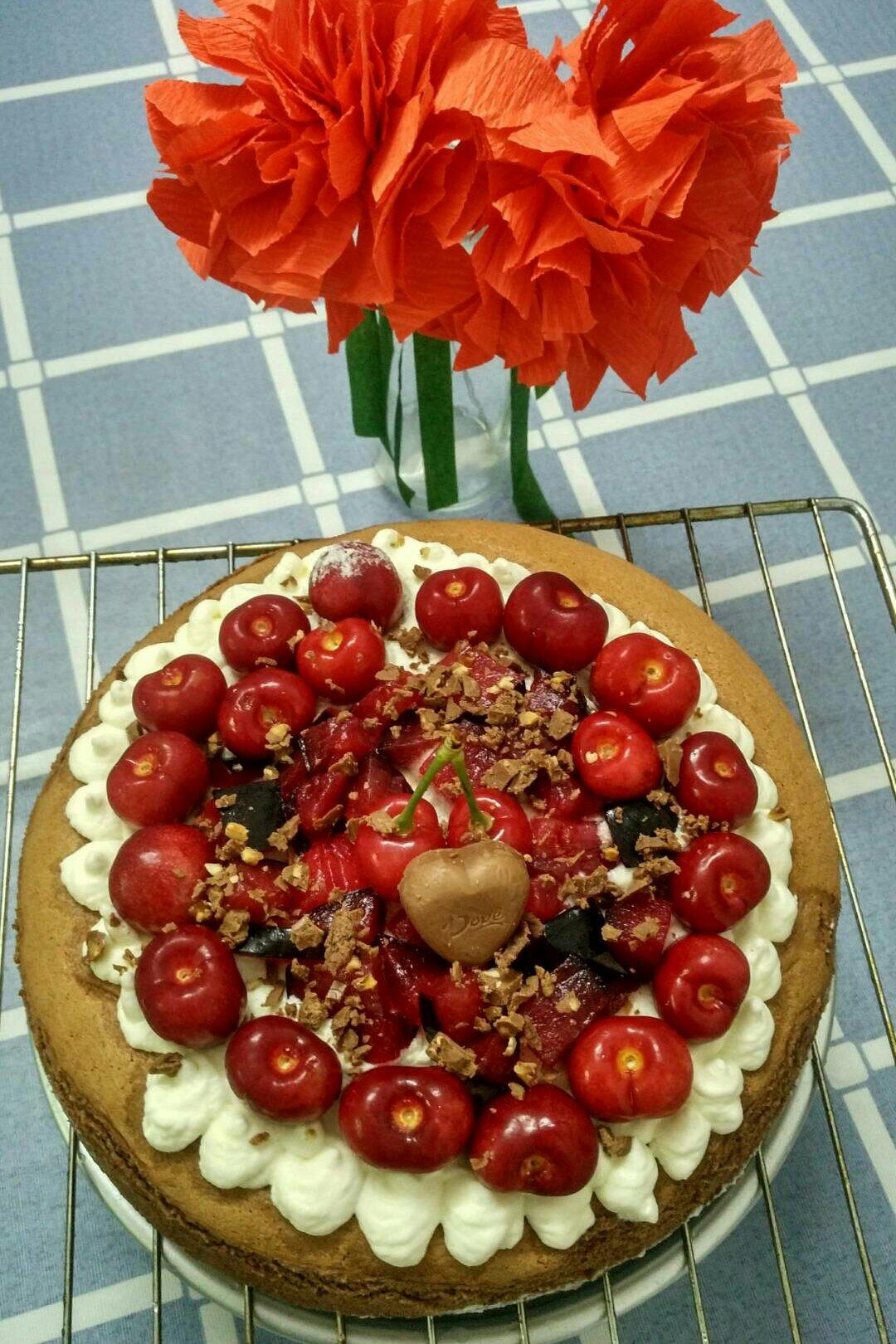 可可戚风蛋糕8寸