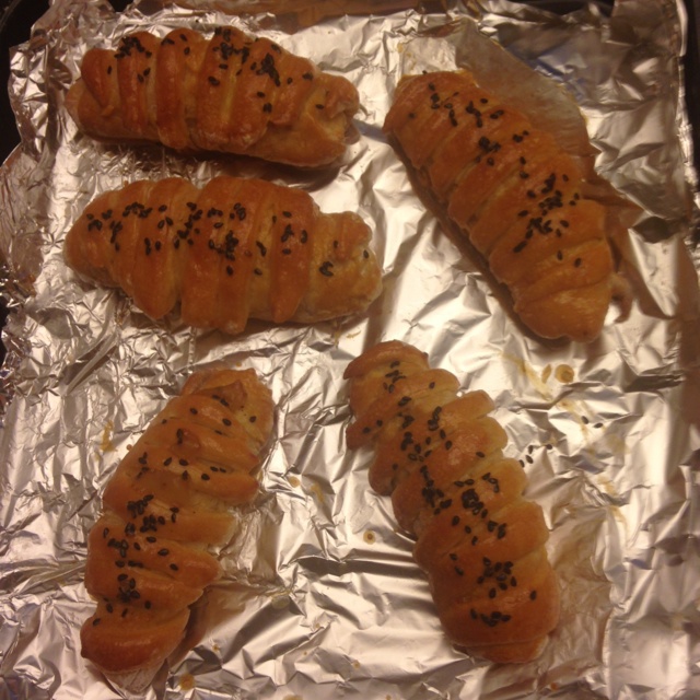 毛毛虫肉松面包