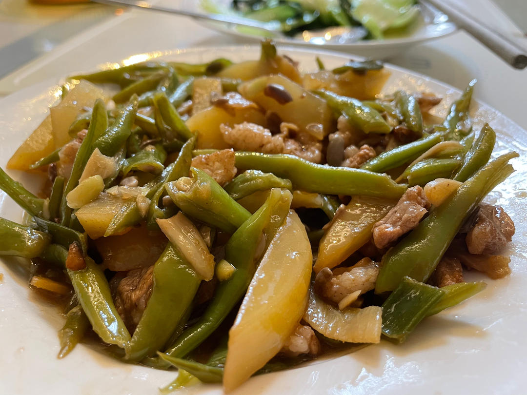 豆角炖土豆极简版💜
