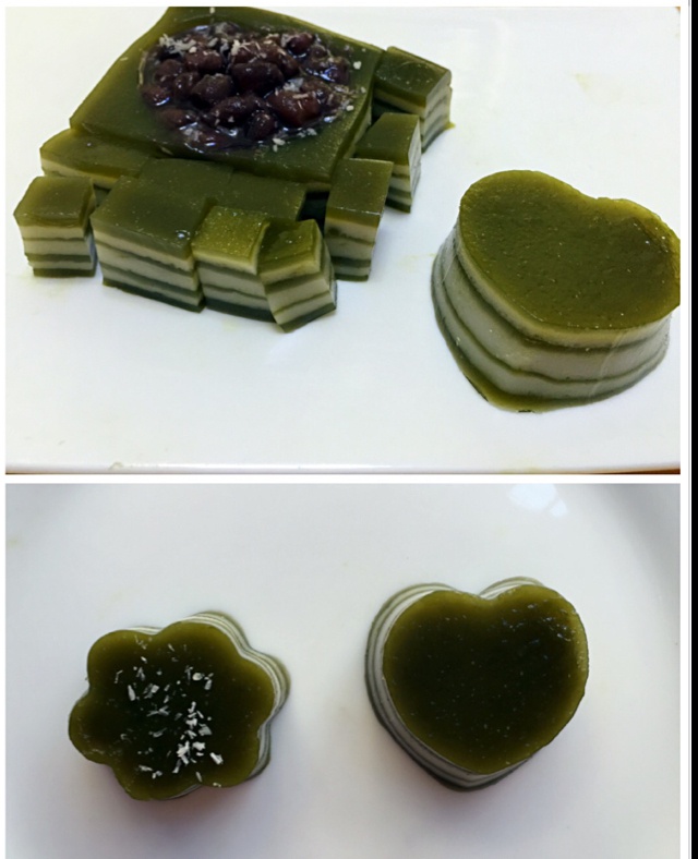 抹茶椰汁糕