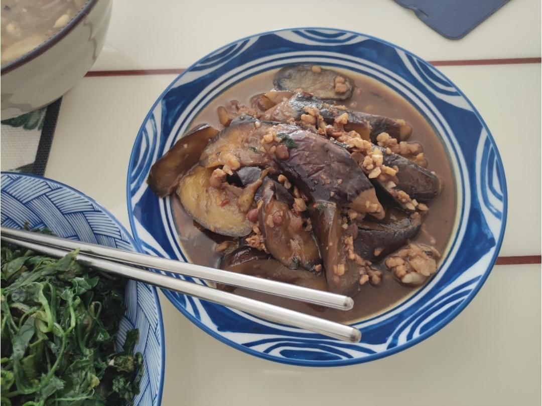 超级下饭酱香味肉末茄子