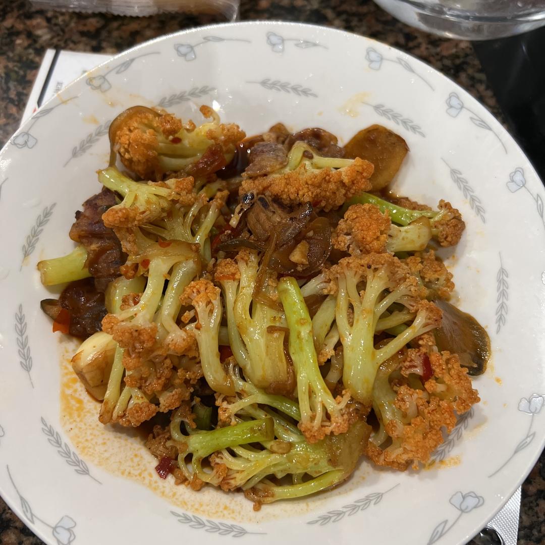 干锅花菜【曼达小馆】2017年夜饭