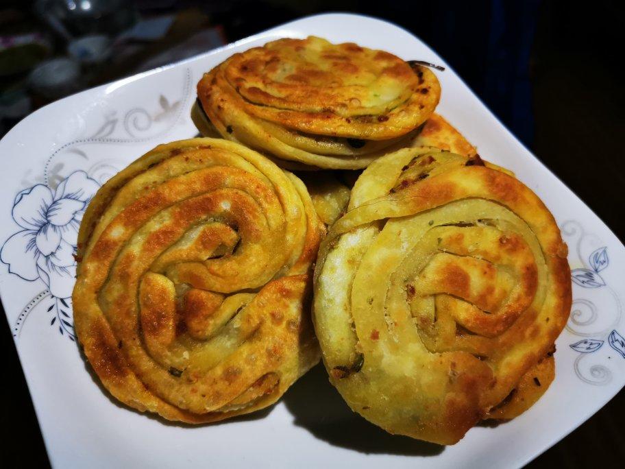 葱花手抓饼