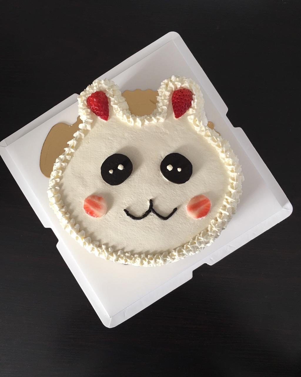 三z做的椰蓉小兔子奶油蛋糕