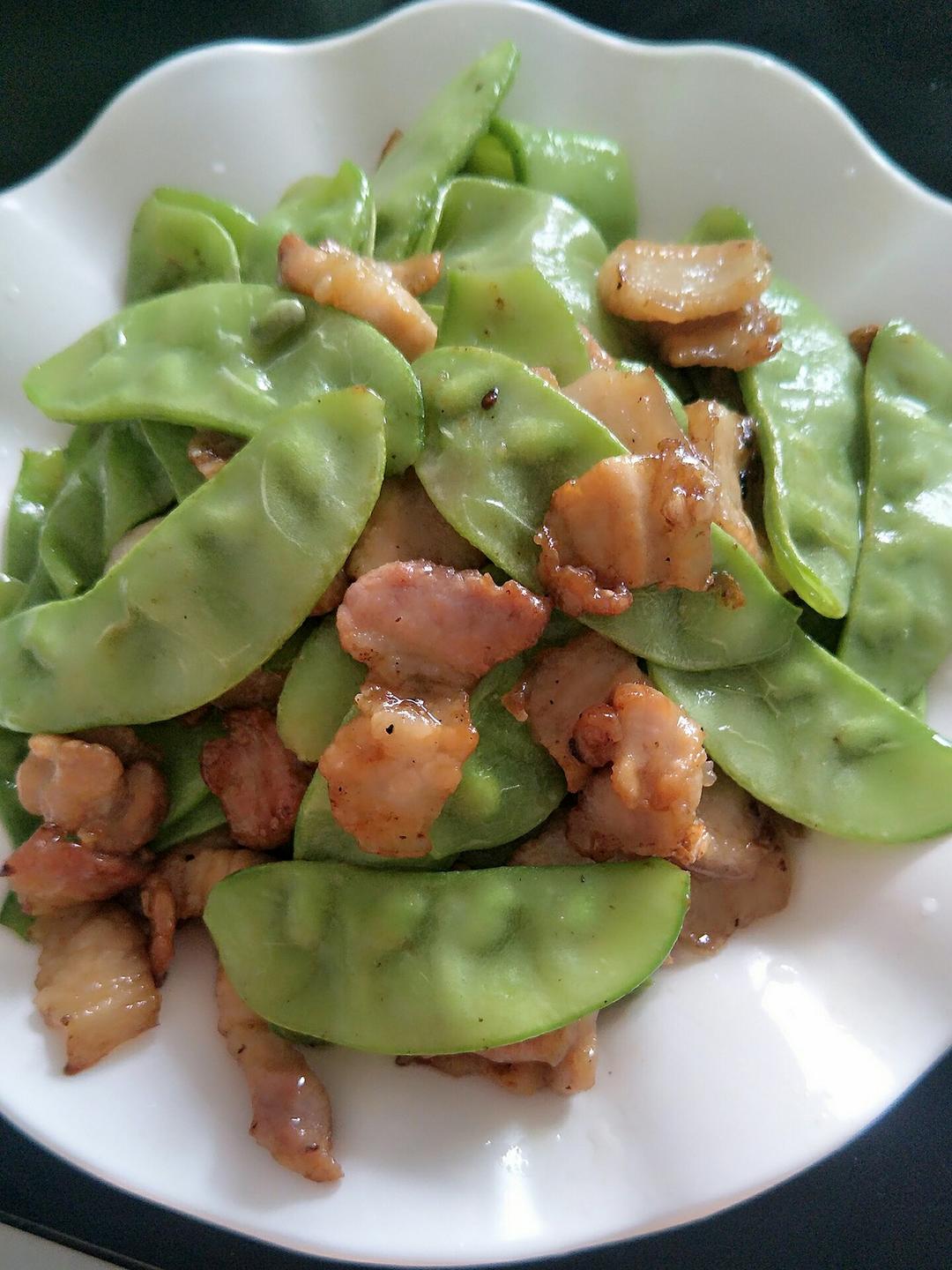 荷兰豆炒肉