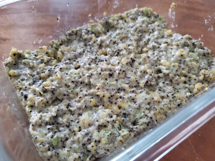 宝宝9个月辅食：简单到不行的米粉蒸蛋糕（消耗米粉）