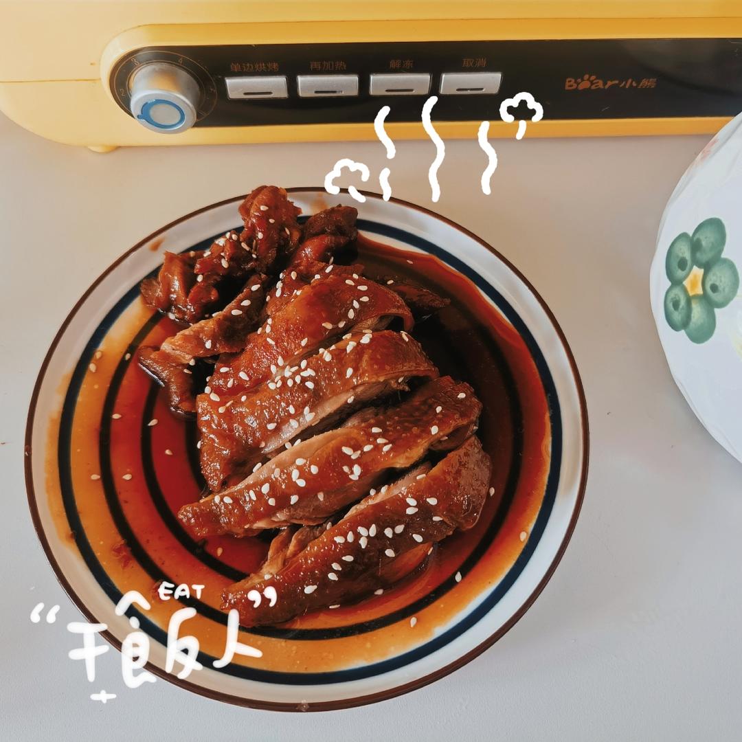 鲜嫩多汁的照烧鸡腿饭