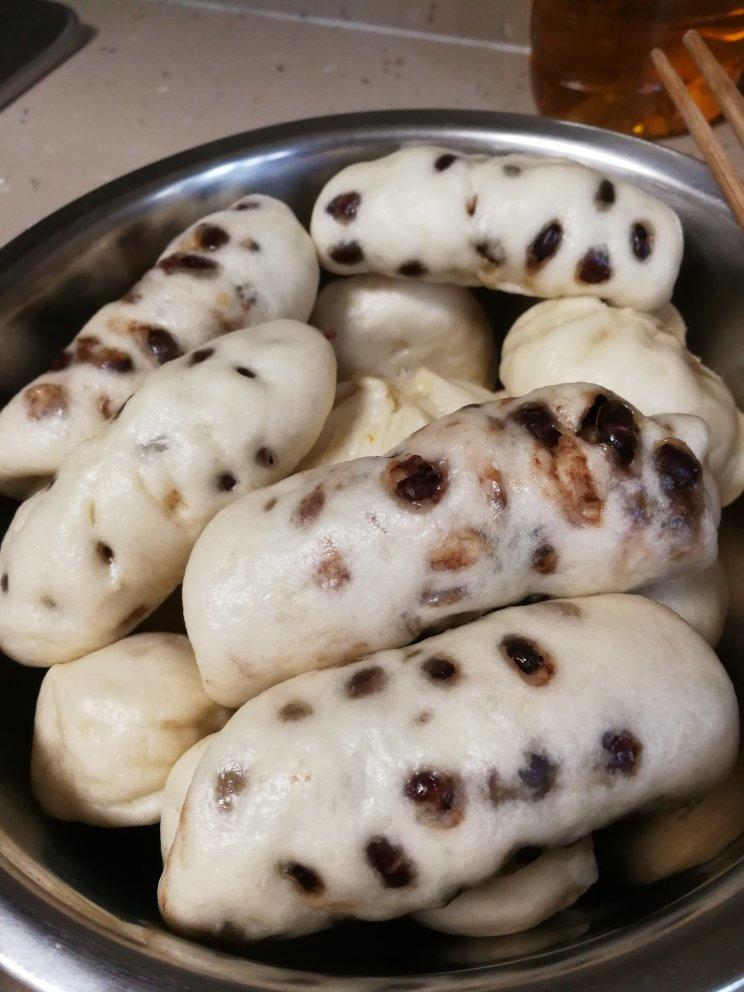 hopingy做的奶香红豆馒头卷一次性发酵