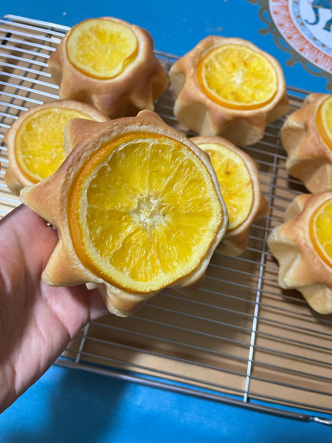 🍊香橙乳酪🌟星星面包｜高颜值｜清新柑橘