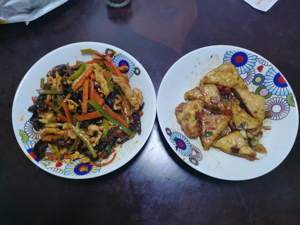 焖煎豆腐