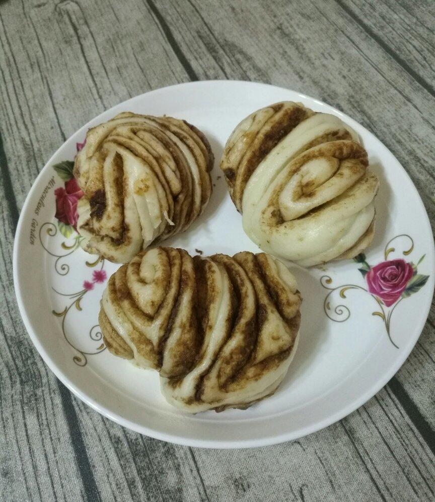 麻酱糖花卷