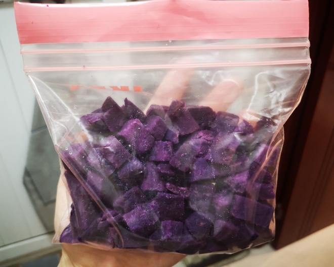 蒸熟后的紫薯储存的做法