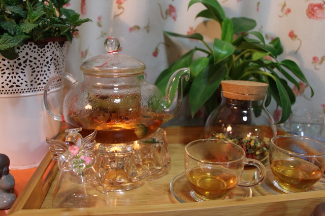 茶。