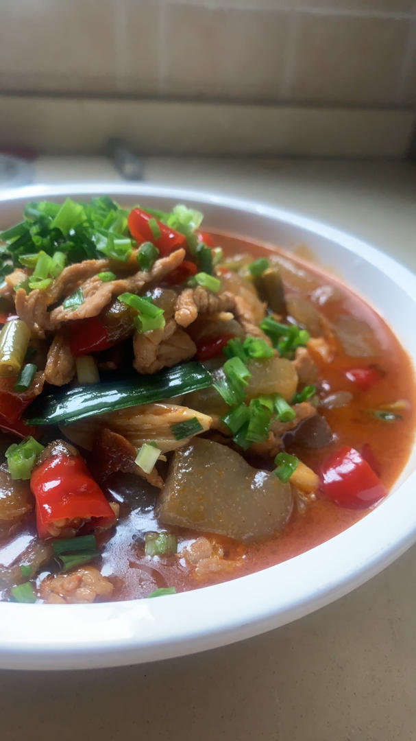 露露爱做菜做的红烧魔芋豆腐