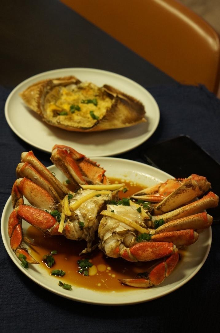 油淋珍宝蟹～快手晚餐