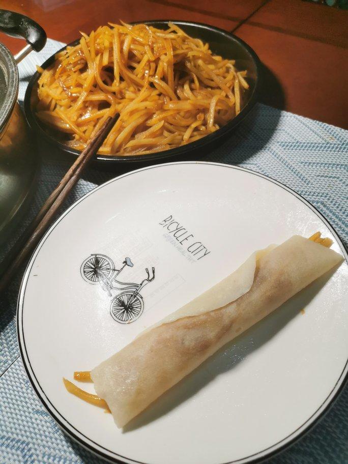 春饼   轻松一次做出十几张的春饼皮