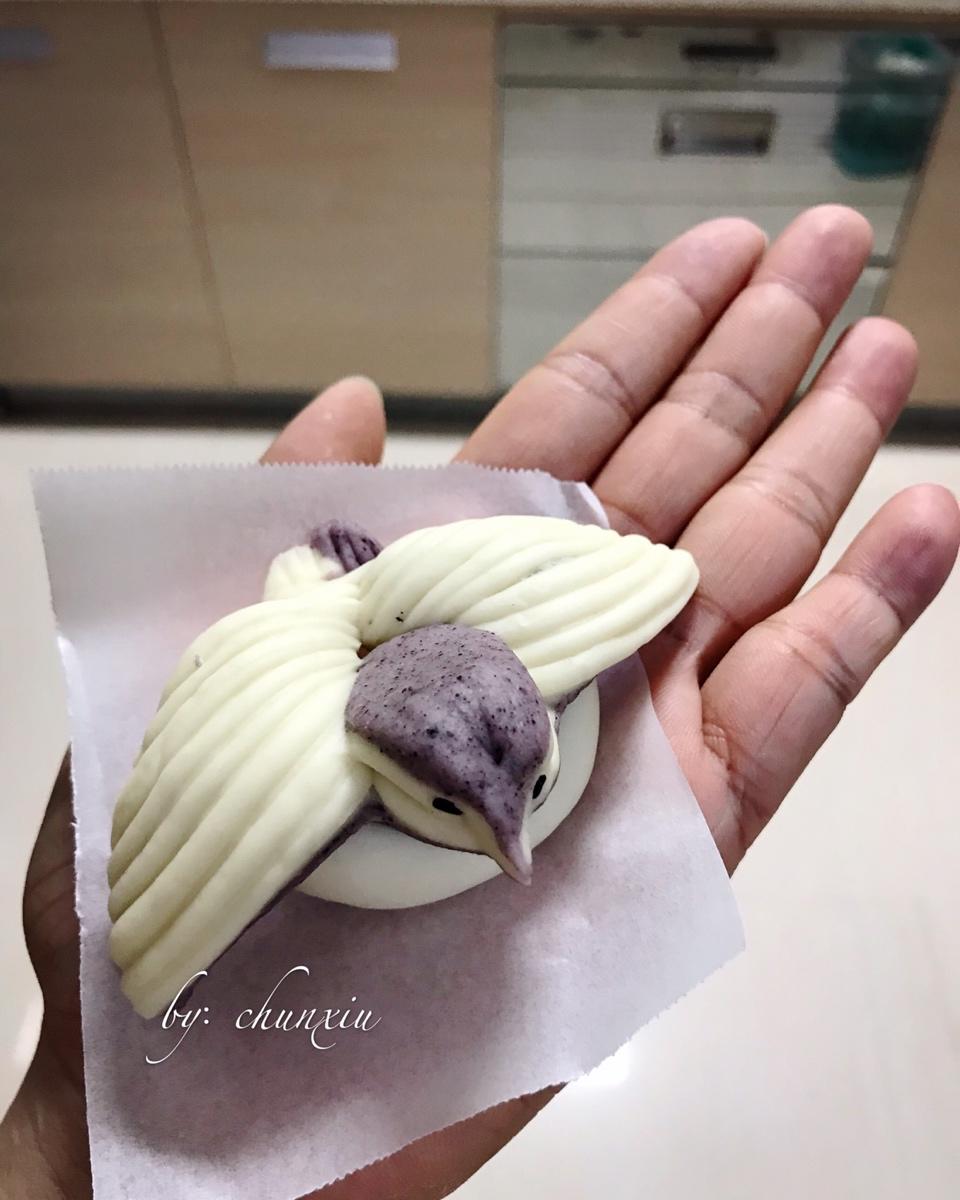 黑米双色馒头花卷（一次发酵）