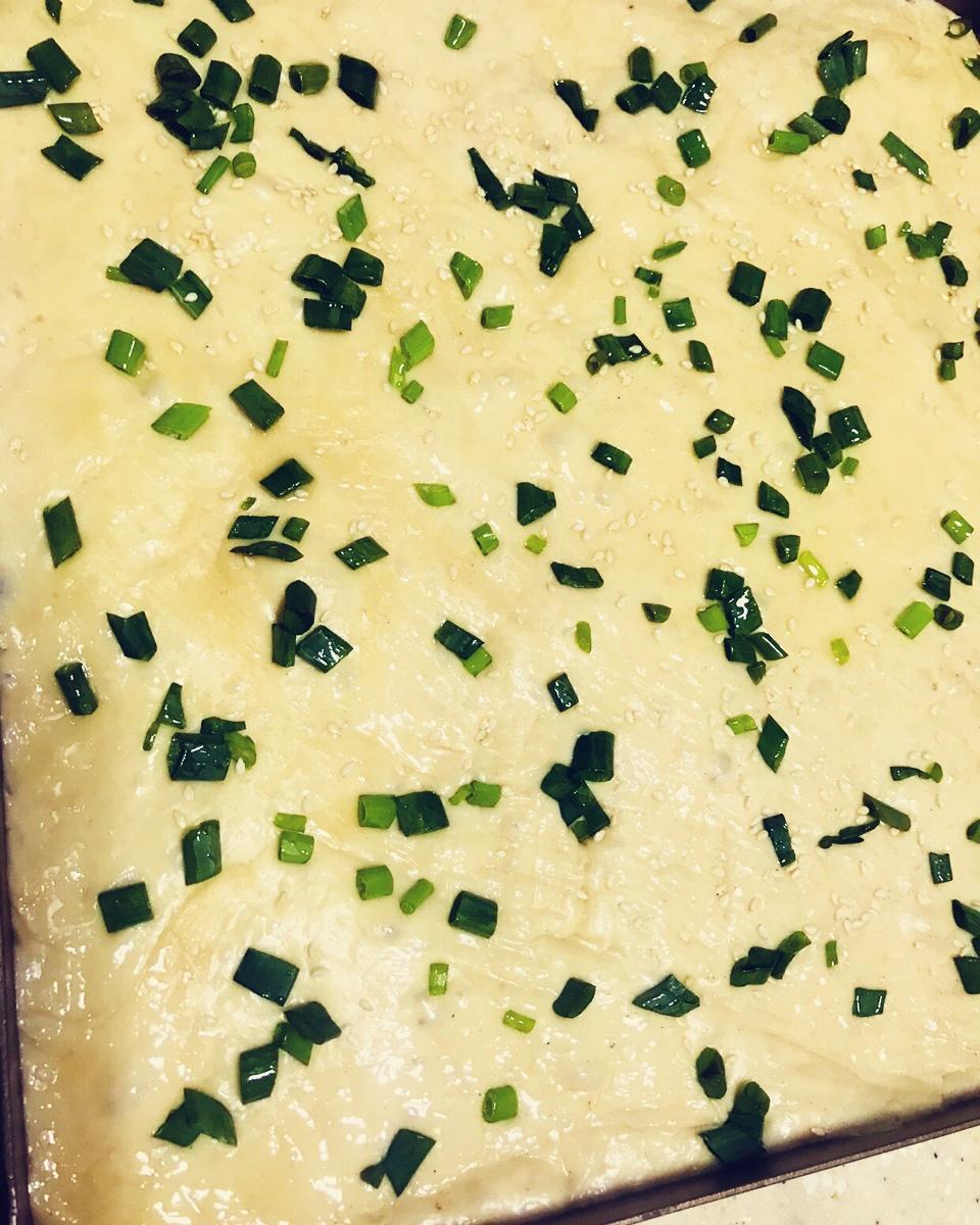 香葱肉松面包卷