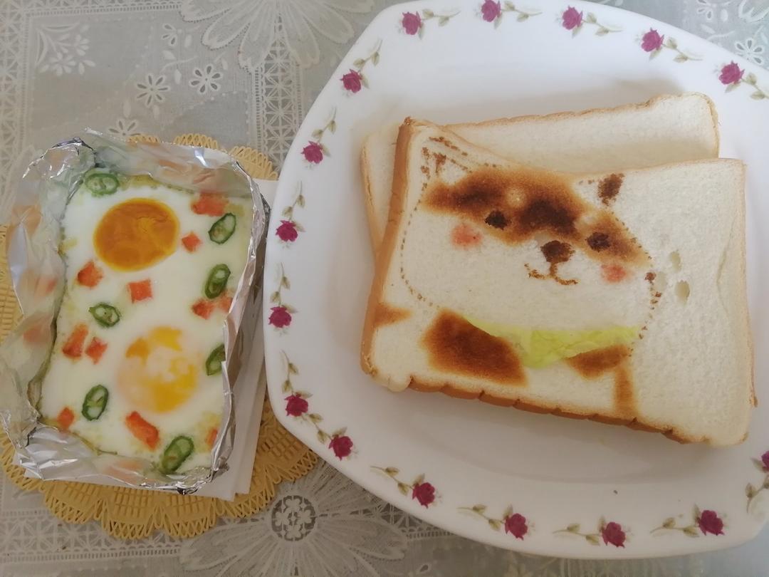 柴犬烤吐司片