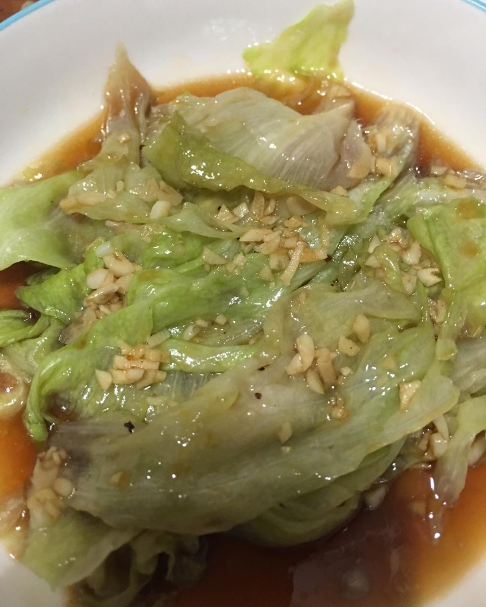 白灼西生菜
