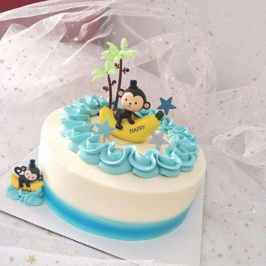 睡觉的猴子生日蛋糕