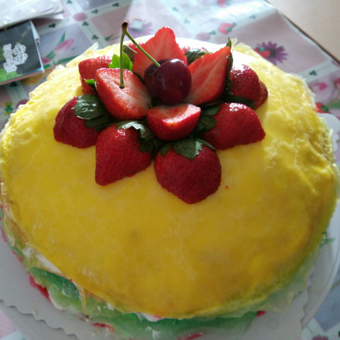 彩虹千层蛋糕 彩虹可丽饼(Mille Crepe Cake)