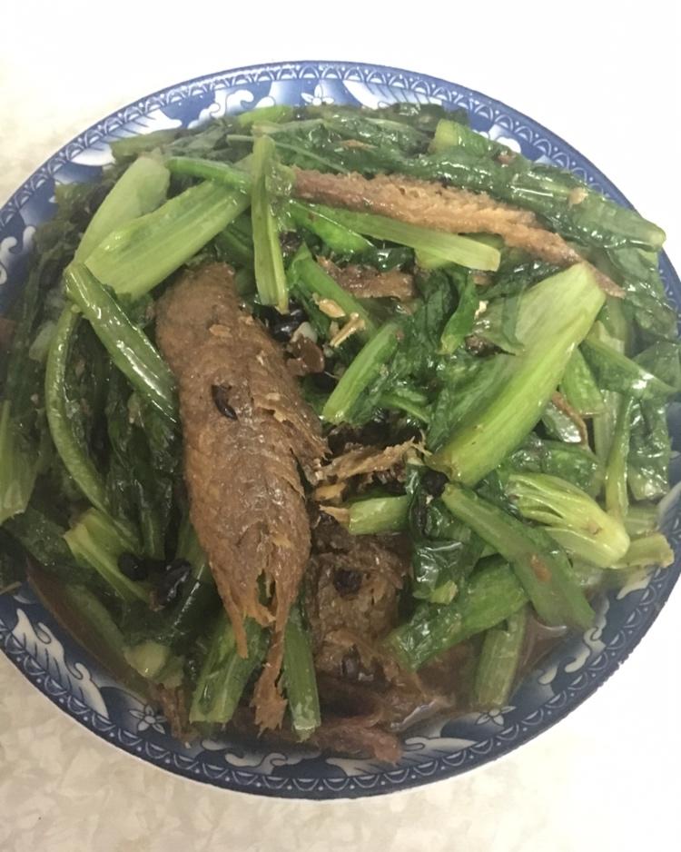 豆豉鲮鱼油麦菜