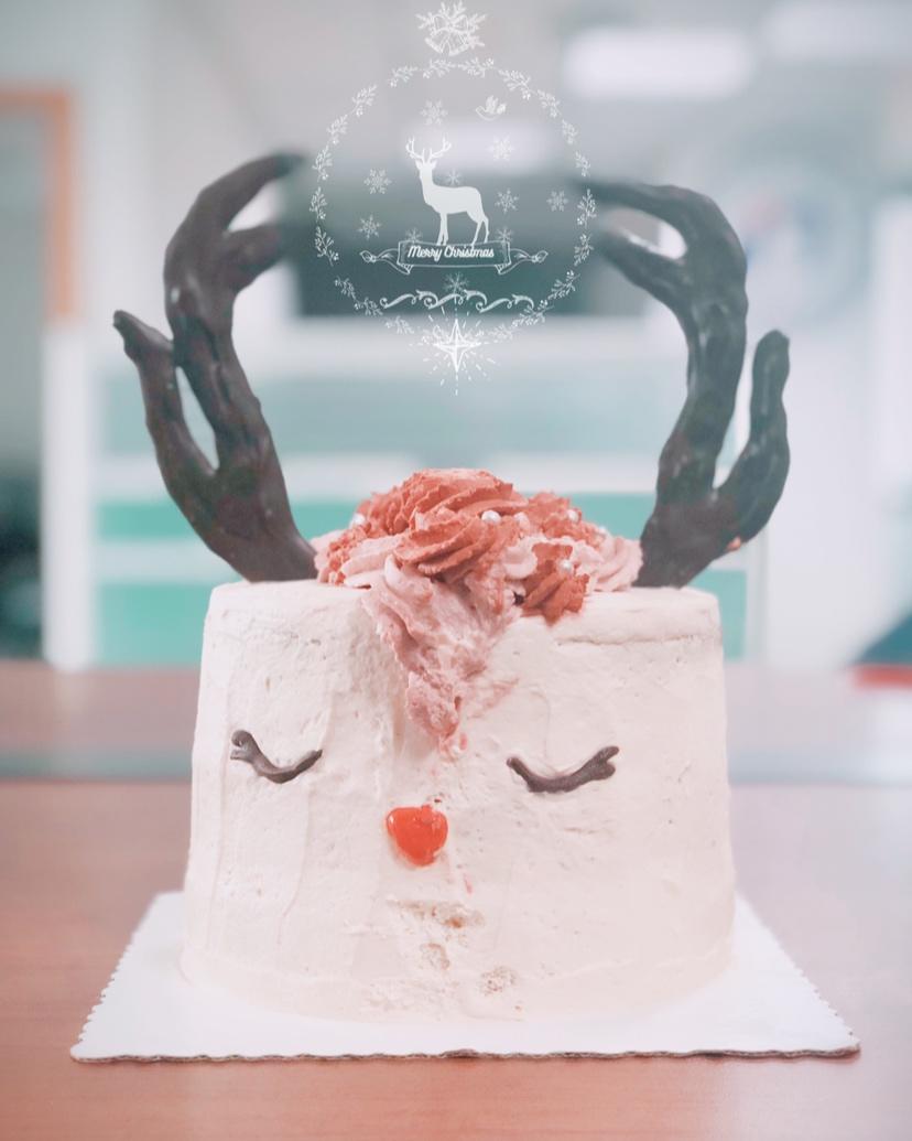 圣诞款麋鹿蛋糕