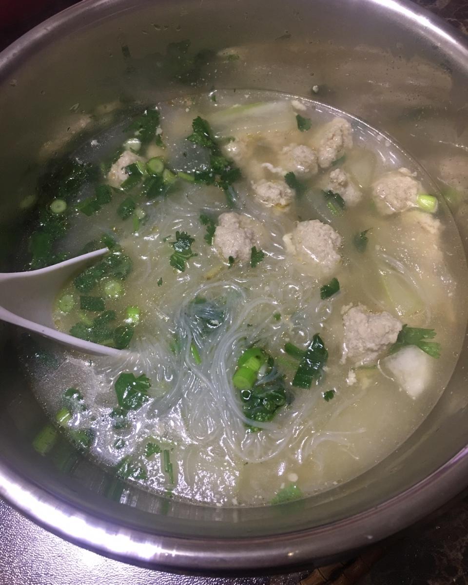 冬瓜丸子粉丝汤