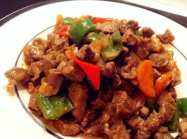 孜然牛肉粒