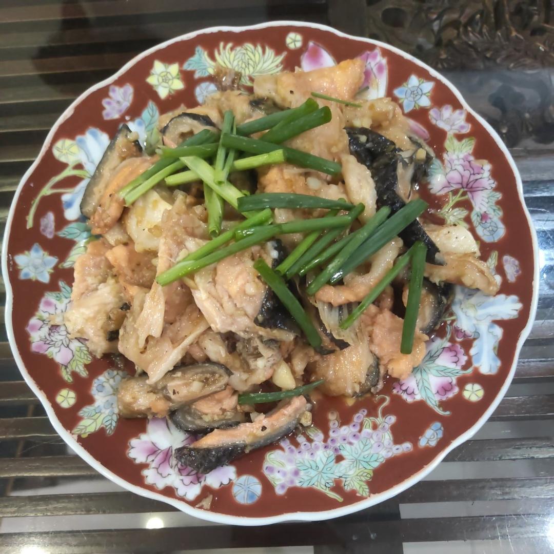 三文鱼边角料做下饭佳肴