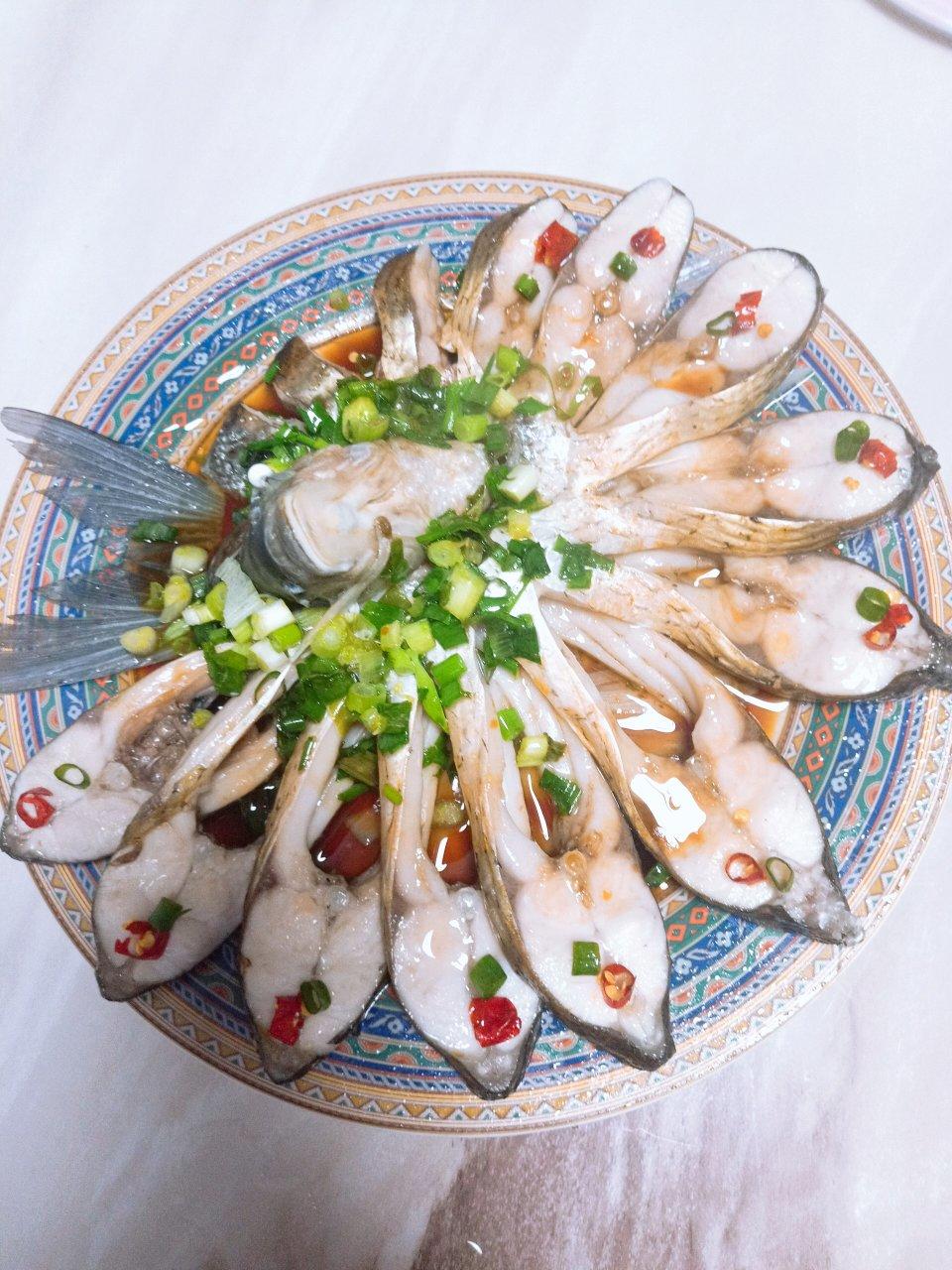 年夜菜必备❗️全家都爱的孔雀开屏清蒸鳊鱼🐟