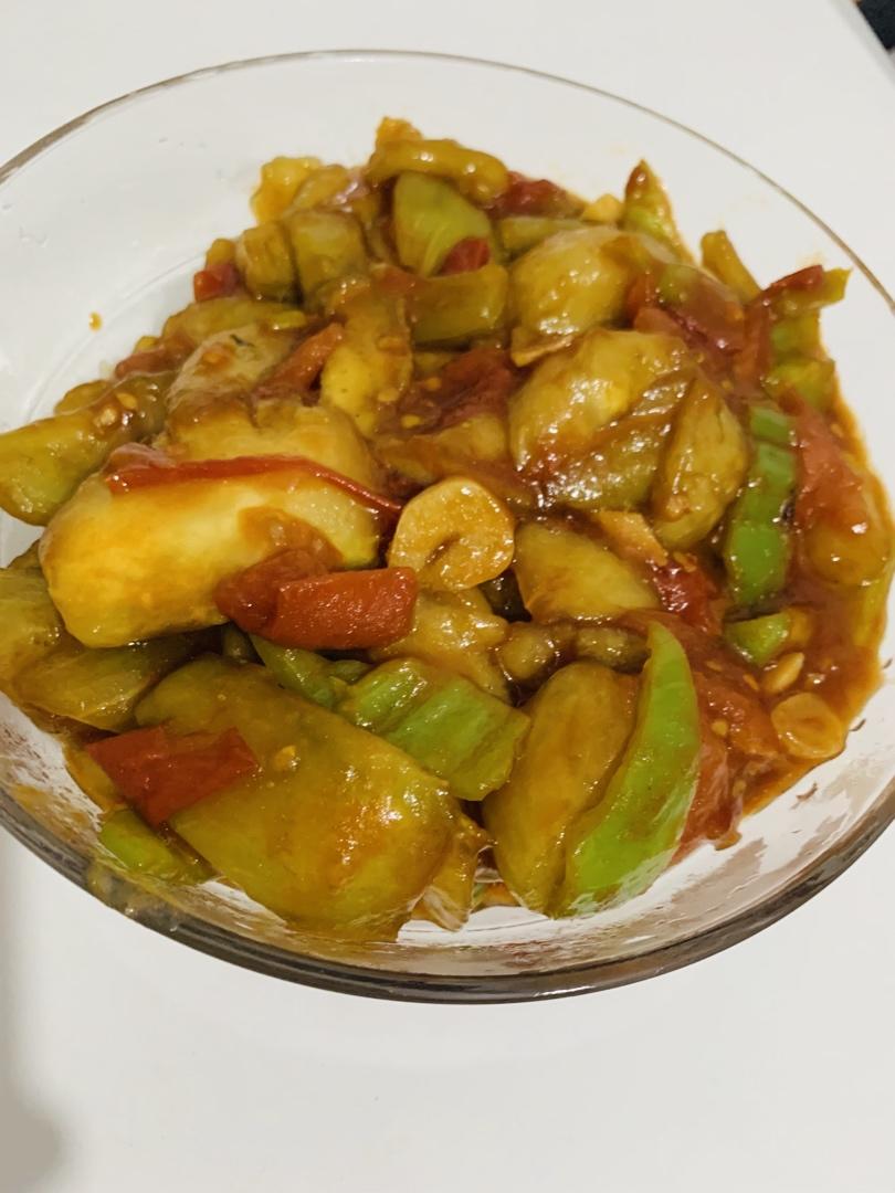 〈烧茄子〉，西红柿版。欣小厨 😉