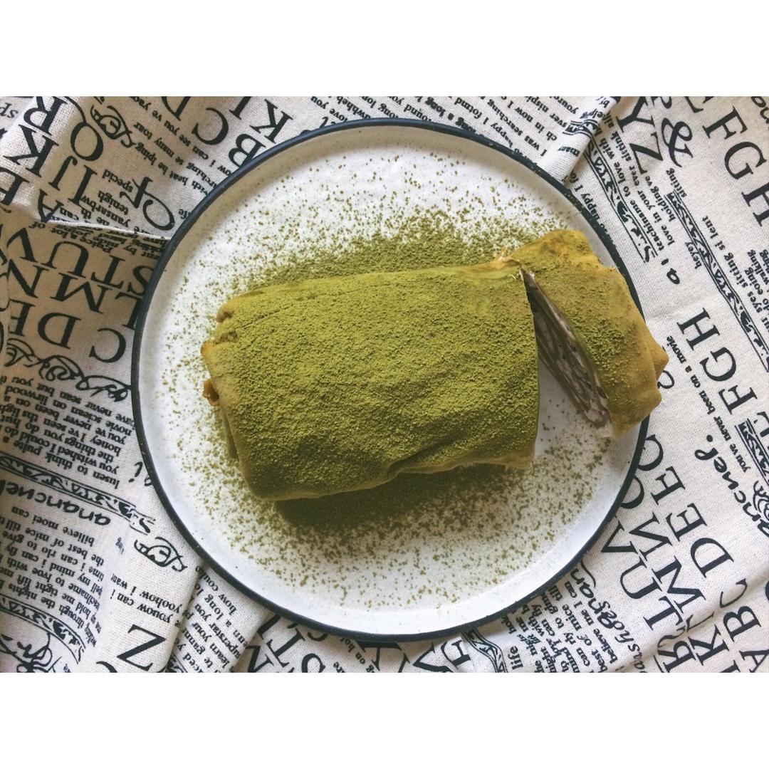 网红食谱│抹茶毛巾卷