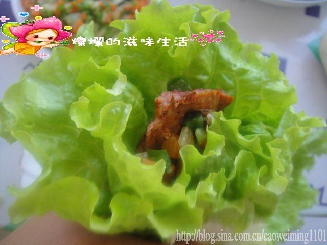 包肉菜卷的做法