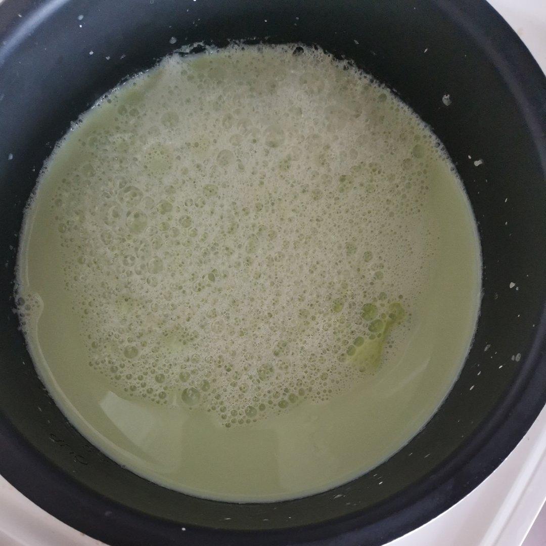 青毛豆点豆花，青豆豆腐