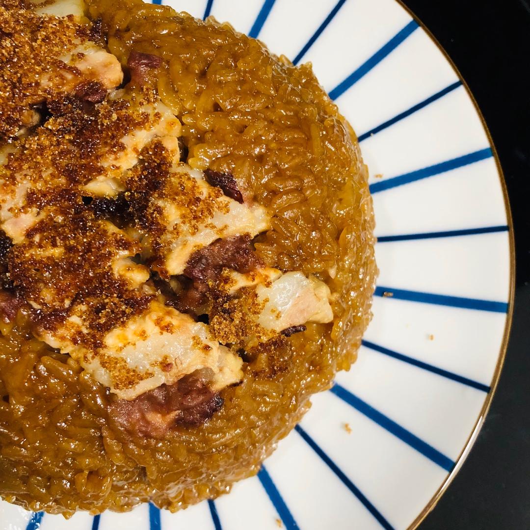 kk四叶草做的四川甜烧白(夹沙肉糯米饭)