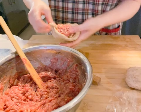 牛肉洋葱馅饼🫓🧅全麦牛肉饼 肉饼 减肥减脂的做法 步骤6