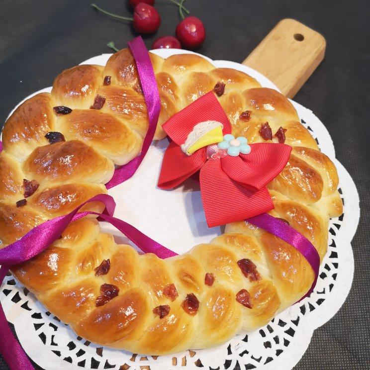 🎄🎄爱乐甜·零卡糖~圣诞花环面包🎄🎄