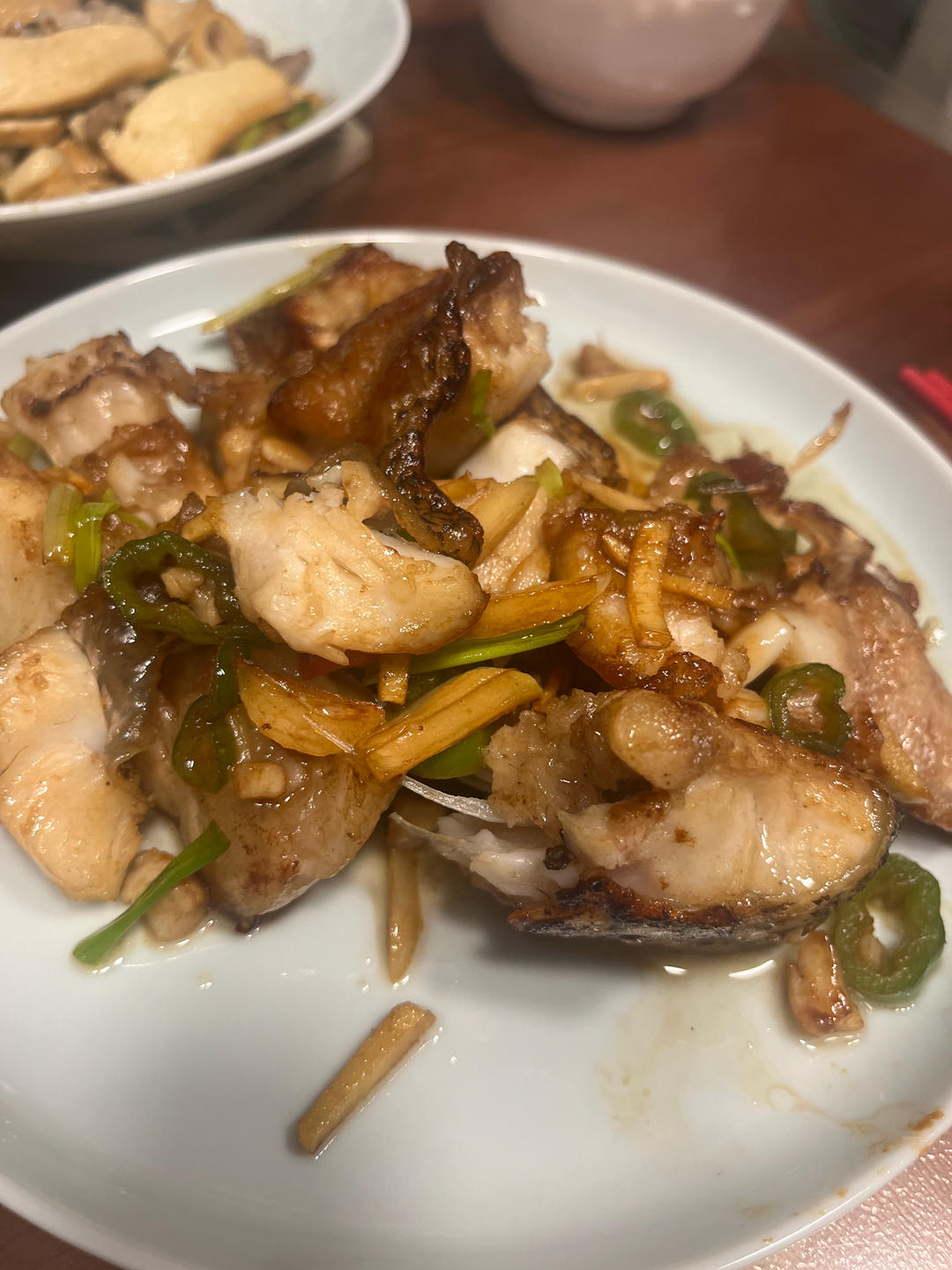 香煎鲈鱼块