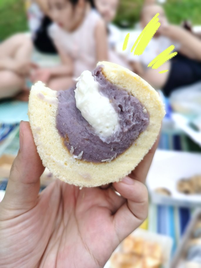 超好吃超重的芋泥紫薯蛋糕卷