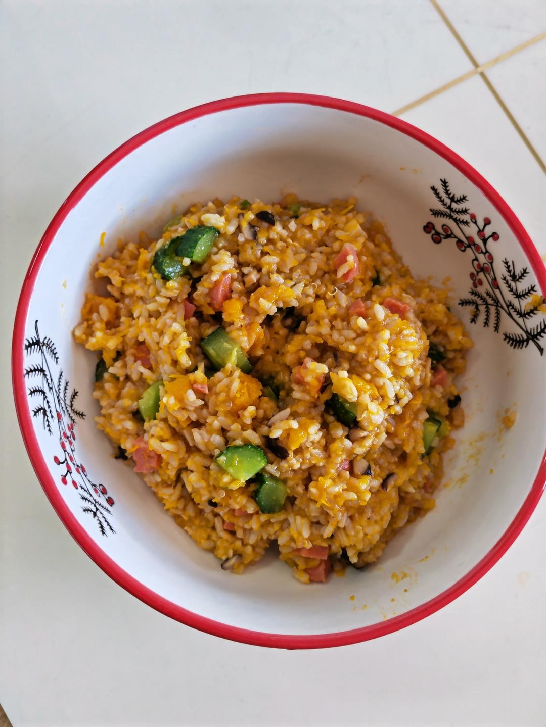 超乎意料之外&好吃的南瓜焖饭