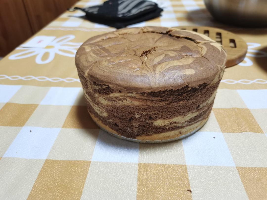 斑马纹戚风蛋糕