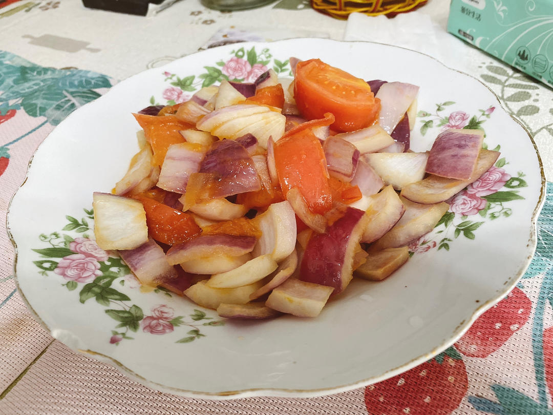 杰克版洋葱炒番茄