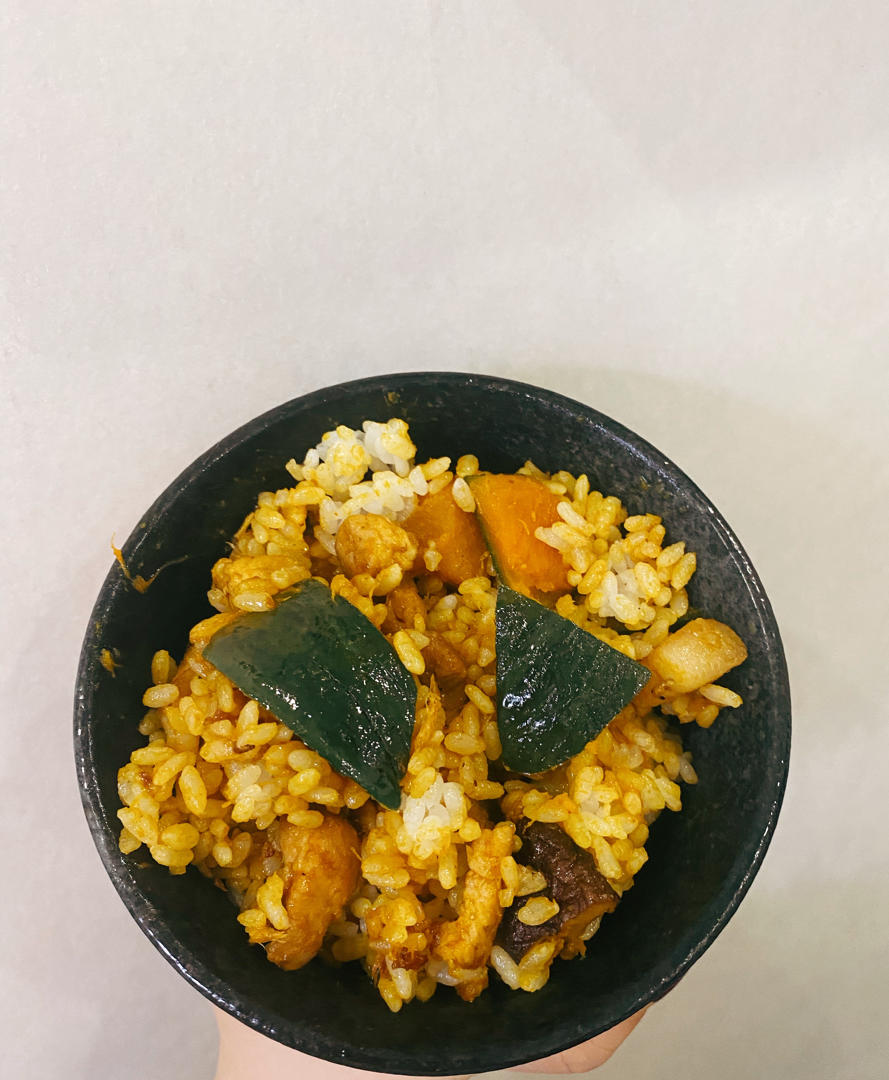 美味到不行的南瓜饭
