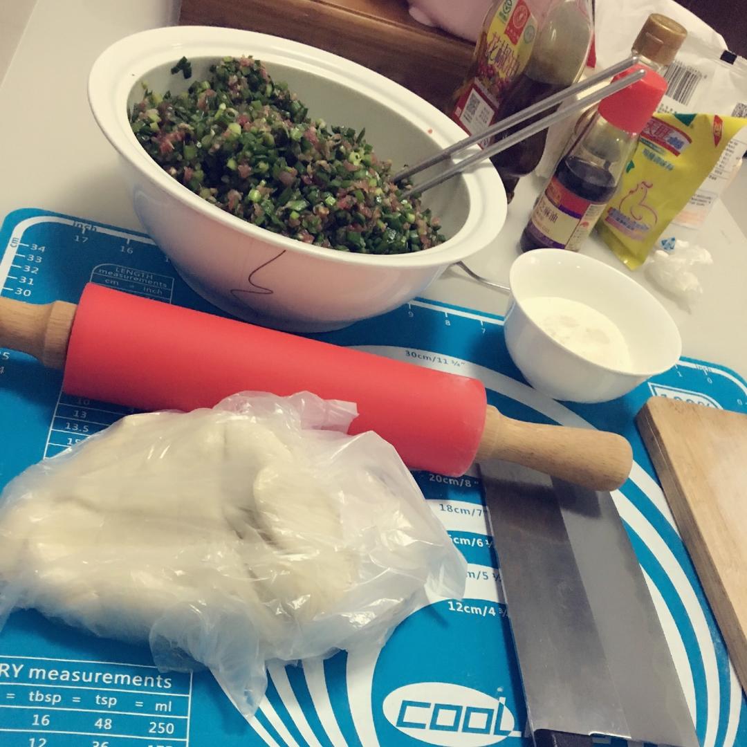 韭菜肉水饺
