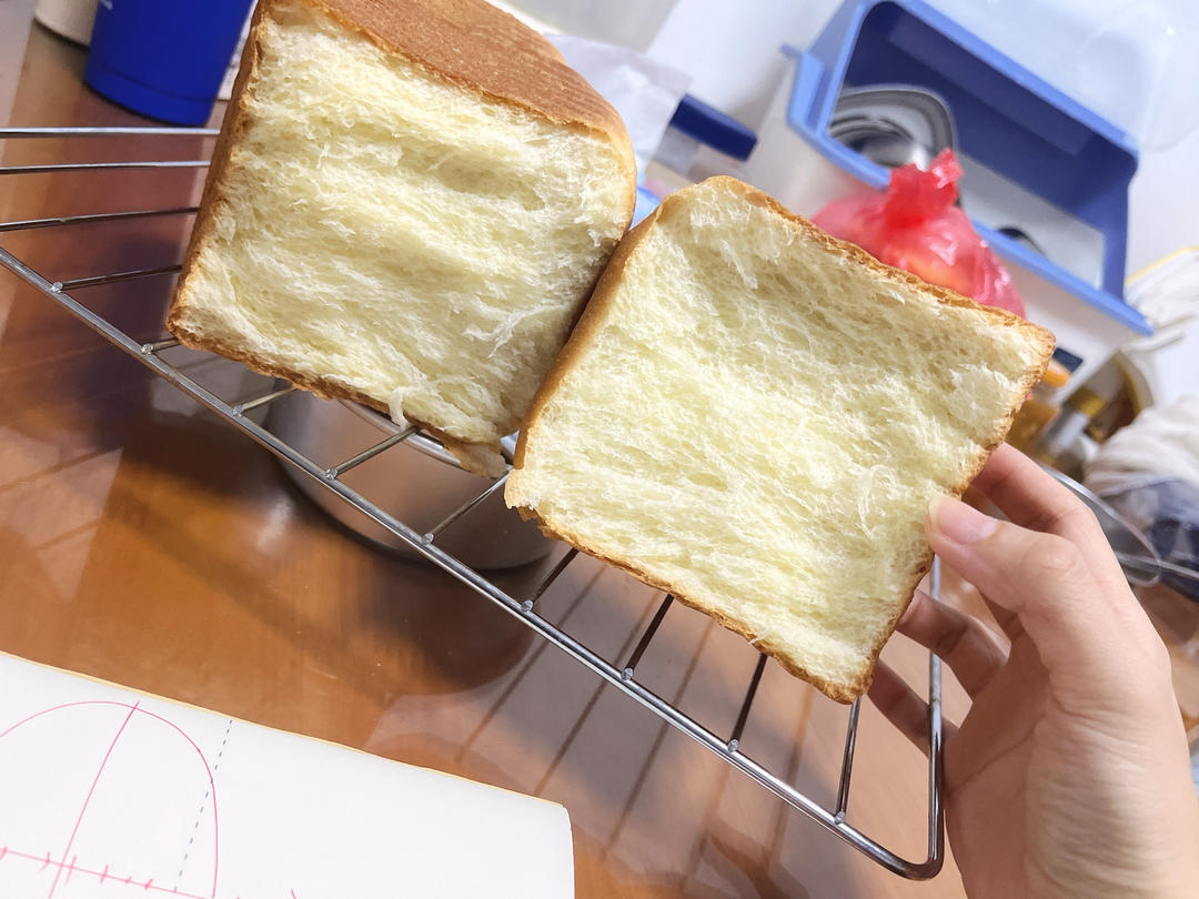 夺命软吐司(๑´ڡ`๑)超软拉丝极速方便的一次发酵吐司