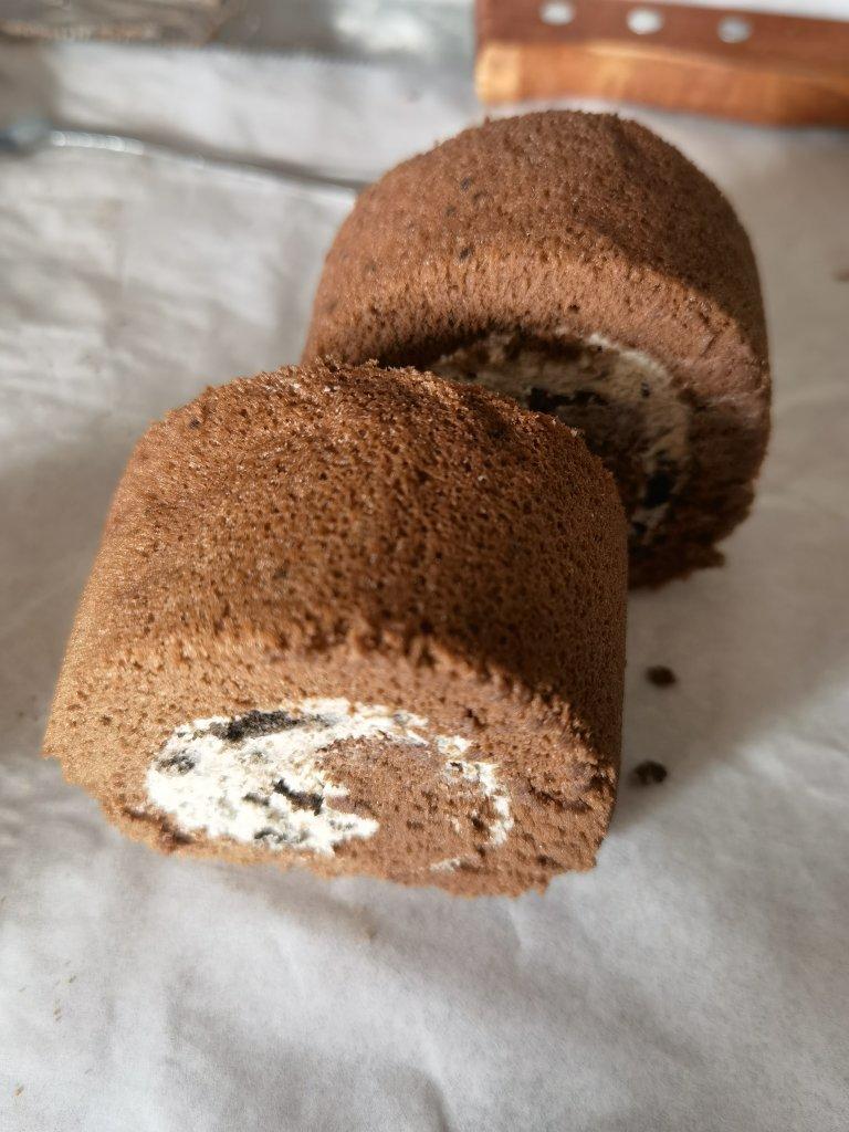 奥利奥奶油巧克力蛋糕卷卷（新手成功版）